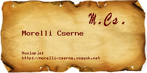 Morelli Cserne névjegykártya